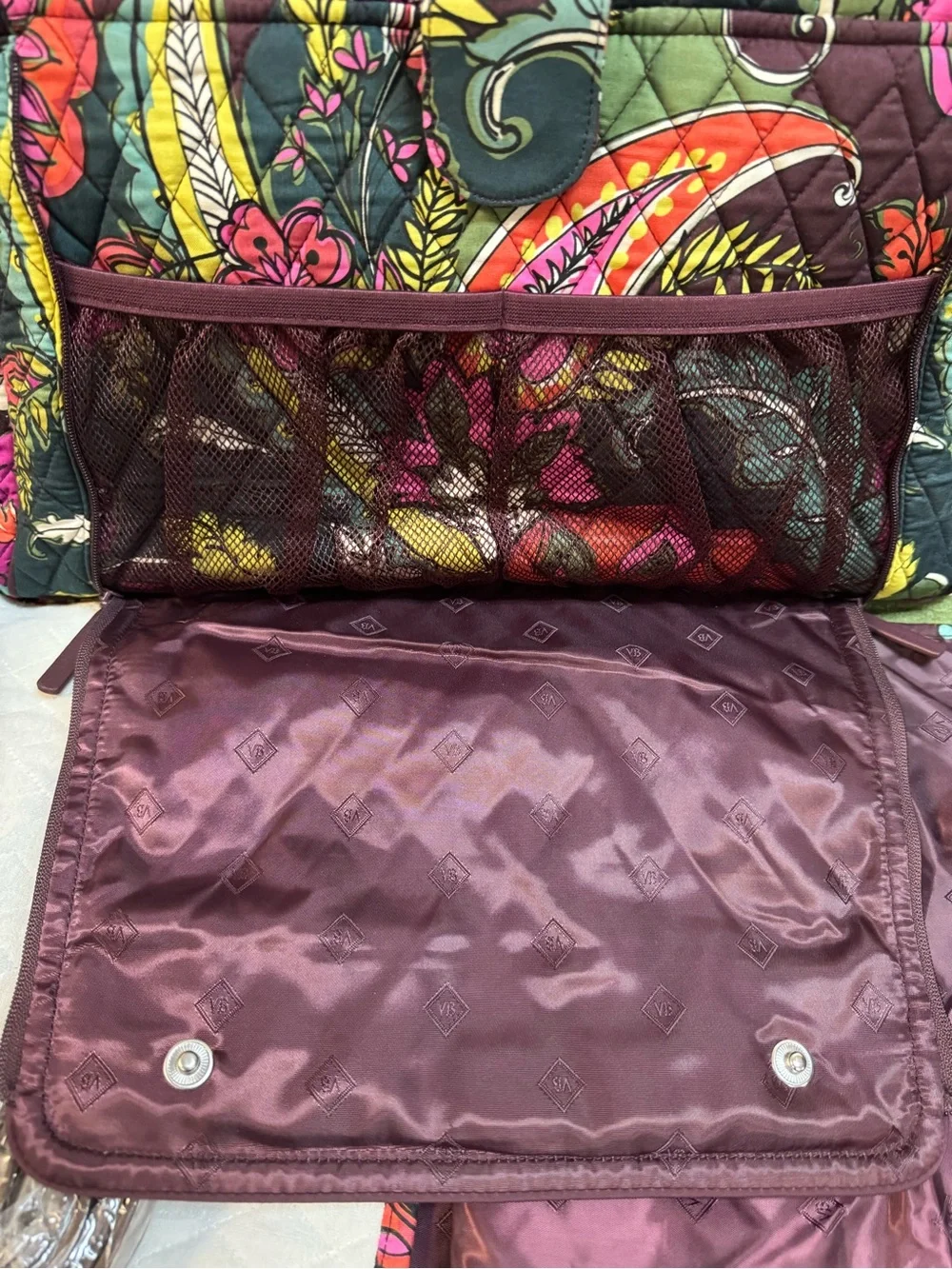 Vera Bradley Multicolor Floral Quilted Baby Diaper Bag